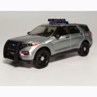 Bulk Diecast Alloy 1:64 2020 Ford Explorer Police Car Model Varnish Version SUV Adult Collection Static Display Gift Boy Toy