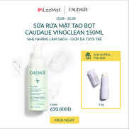 Sữa rửa mặt tạo bọt thanh lọc làn da nhẹ dịu Caudalie Vinoclean