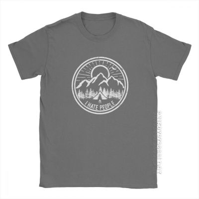 [COD]เสื้อยืด พิมพ์ลาย I Hate People Camping Lovers สําหรับผู้ชาย เดินป่า ปีนเขา ออทิสติกS-5XL