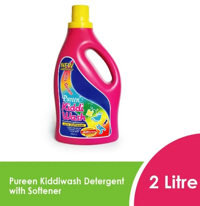 PUREEN KIDDI WASH SOFTENER DETRGENT LIQUID NEW kills germs