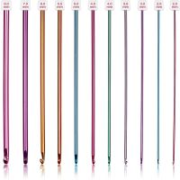 ♝ 11pcs DIY Long knitting Hook Set Tunisian Crochet Hooks Afghan Crochet Needles for Crocheting 2-8mm Supplies Tool for Beginner