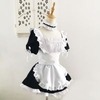 Color Cosplayer Yosuga No Sora Character Kasugano Sora Black And White Maid Dress Servant Waiter Cosplay Costume