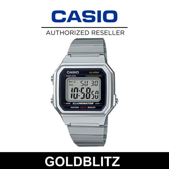 Casio B-650WD-1 Unisex Classic Vintage Illuminator Chronograph ...