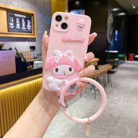 เคสสำหรับ OPPO A78 A17K A96 A76 A16 A95 A15S A54 A12 A93 A3s A53 A72 A52 F11 F5 F9 Reno 10 8T A92 3 A91 A74 Sanrio เมโลดี้ของฉัน Anti-Rio เคสโทรศัพท์กันหล่นพร้อมสร้อยข้อมือ