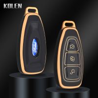 {Lili Car product} โครงเปลือกนอกเคสกุญแจสมาร์ทรถยนต์ TPU ใหม่สำหรับ Ford Focus 3 4 ST Mondeo MK4 MK3 Kuga Ecosport เฟียสตาฟิวชันอุปกรณ์เสริม Fob