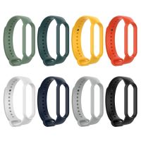 (CALGY Phone protection)สายนาฬิกาซิลิโคนสมาร์ทเปลี่ยนสายรัดข้อมือสากลสำหรับ Mi Band 6/6 Nfc/ 5/5 NFC สำหรับ Huami Amazfit Band 5สร้อยข้อมือ