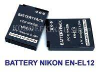 (แพ็คคู่ 2 ชิ้น) EN-EL12  ENEL12 EN-EL12  ENEL12 แบตเตอรี่สำหรับกล้องนิคอน Camera Battery For Nikon COOLPIX A900,W300,S1100pj,S1200pj,AW120,AW130,P340,S9700s,S9900,KeyMission 170,360 BY KONDEEKIKKU SHOP