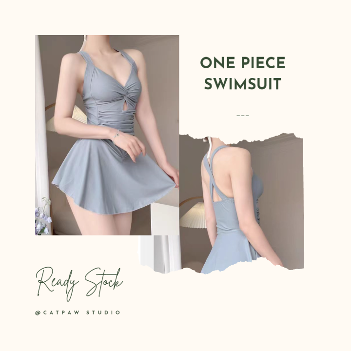 [Ready Stock in Malaysia] Swimwear Swimsuit Women Bikini One Piece