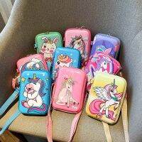 childrens bag cartoon rainbow pony mobile phone bag baby Unicorn Single Shoulder Messenger parent-child accessories bag