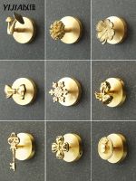 Luxury American style brass hook creative wall plant coat hook home decoration hanging key coat hook Picture Hangers Hooks