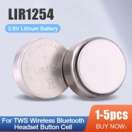 LIR1254 Pin Sạc Lithium Li Ion LIR 1254 3.6V Cho Tai Nghe Bluetooth Không thumbnail