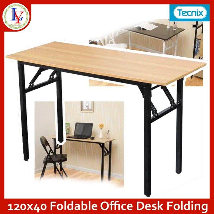 foldable table TECNIX 120x40 Foldable Office Desk Folding Lazada PH
