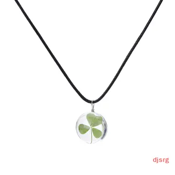 Four Leaf Clover Necklace - Heart Pendant – Sutra Wear