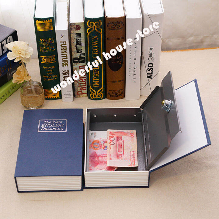Dictionary Small Safe Box Book Money Hidden Secret Book Piggy Bank Lock