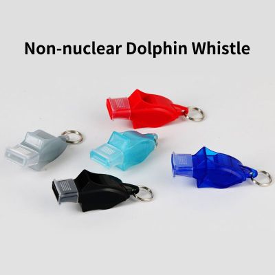 Non-nuclear Dolphin Whistle ABS Plastic Referee Whistles For Outdoor Sport Basketball Soccer High Pitch Easy Blow Match Whistles Survival kits