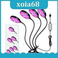 xoia68 Shop DC5V USB LED plant Grow Light Flower Red Blue Light Phytolamps Timer 15W 60W Desktop Clip Phyto Lamps Flowers Grow Box