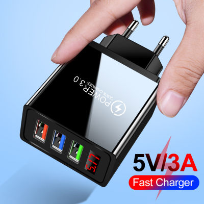 【support】 ชาร์จเร็ว3.0 EU 3.1A เร็ว3สำหรับชาร์จอะแดปเตอร์ชาร์จในรถยนต์พอร์ตจอโทรศัพท์11ผนัง Pro ที่ชาร์จ S20 USB LED