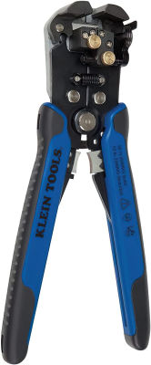 Klein Tools 11061 Wire Stripper / Wire Cutter for Solid and Stranded AWG Wire, Heavy Duty Kleins are Self Adjusting Blue/Black