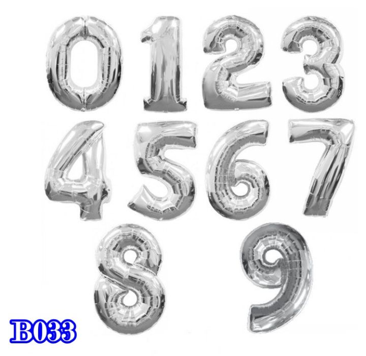 ลูกโป่งฟอยล์-ตัวเลข-ขนาด-32-นิ้วมีหลายสี-มีทุกเลข-รหัส-b033
