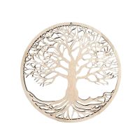 Creative 3D Round Tree Of Life Wall Hanging Decorations Diameter 30cm Wooden Art Home Hanging Ornament Tree Wall Decoration