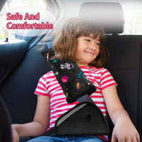 4Pcs Seatbelt Pillow Universe Pattern Car Seat Belt Covers Adjust Shoulder Pads Safety Protector Headrest Support for Kids