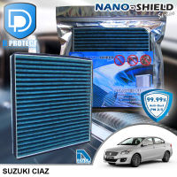 กรองแอร์ Suzuki ซูซูกิ Ciaz สูตรนาโน ผสม คาร์บอน (D Protect Filter Nano-Shield Series) By D Filter (ไส้กรองแอร์รถยนต์)