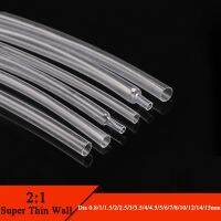 Diameter 0.8mm 15mm Super Thin Wall Flexible Earphone Line Heat Shrinkage Tube Cover Professional Audio Wire Sleeve Wrap Clear