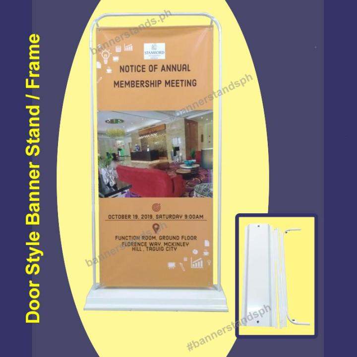 Door Frame Type Banner Stand Tarpaulin Tarp Standee 80cm x 180cm banner