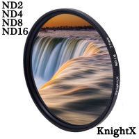 KnightX ND FILTER ND4 ND8 ND16 สำหรับ Canon Nikon D80 700D Light D5100 60D กล้องเลนส์ 49 มม.52 มม.55 มม.58 มม.62 มม.67 มม.72 มม.77 มม.-Zyoue-Zuooe