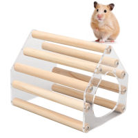 Hamster Cage Habitat Acrylic + Wood Hamster Sleeping Nest for Hamster for Golden Silk Bear