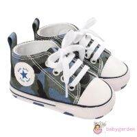 (Babygarden)-Baby Canvas Shoes, Fashionable Anti-Slip Prewalker Sneakers Shoes