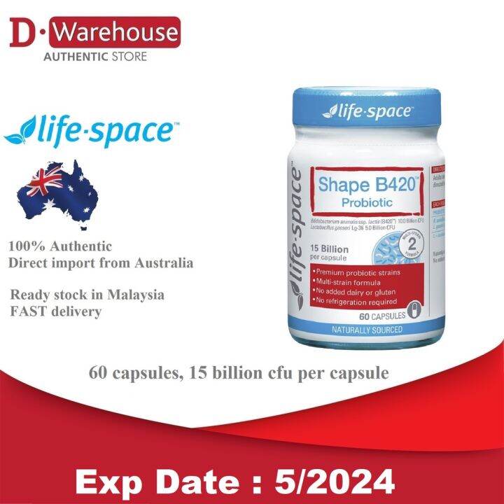 LIFE SPACE Shape B420 Probiotic 60 Capsules | Lazada