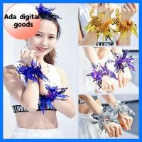 ADG 4pcs/2pairs เครื่องแต่งกายชุดเดรส แฟนซี ที่จับสองรู ตกแต่งปาร์ตี้เต้นรำ อุปกรณ์กีฬาสโมสร บอลเชียร์เชียร์ลีดเดอร์ เชียร์ลีดเดอร์ปอมปอม