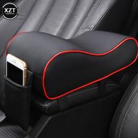 Car Memory Foam Armrest Cushion Center Console Armrest Pillow With Mobile Phone Holder Storage Bag  Car Armrest Box Mat Pad Pipe Fittings Accessories