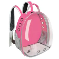 Portable Cat Carrier Bag Breathable Pet Small Dog Cat Backpack Outdoor Travel Space Capsule Cage Transparent Space Pet Backpack