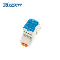 [HOT QAA,JXHKLWW 121] กล่องรวมสัญญาณ UKK80A 1-Input 6-Output Universal Wire ขั้วต่อไฟฟ้า Din Rail Terminal Block กล่องจ่ายไฟ UKK 80A