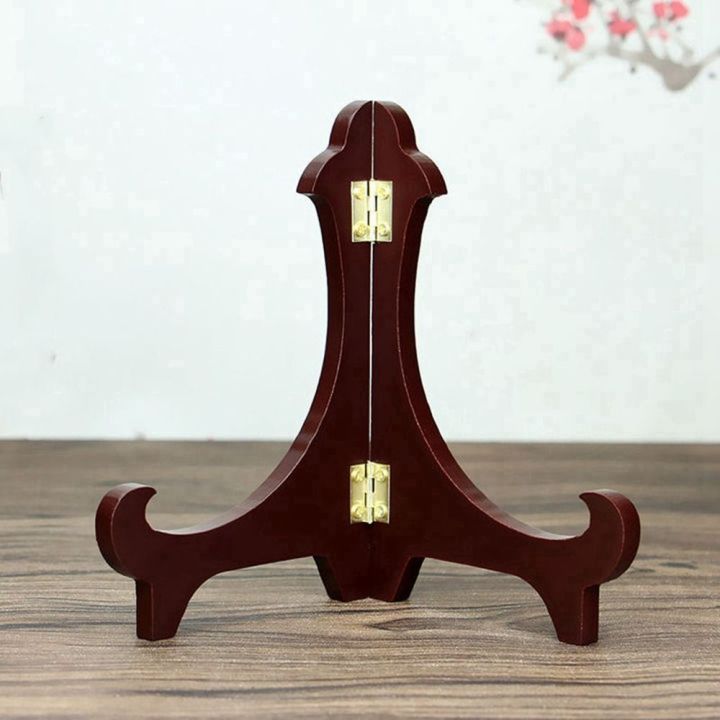 wood Picture Stand Plate Stands Wooden Display Stand Plate Holder