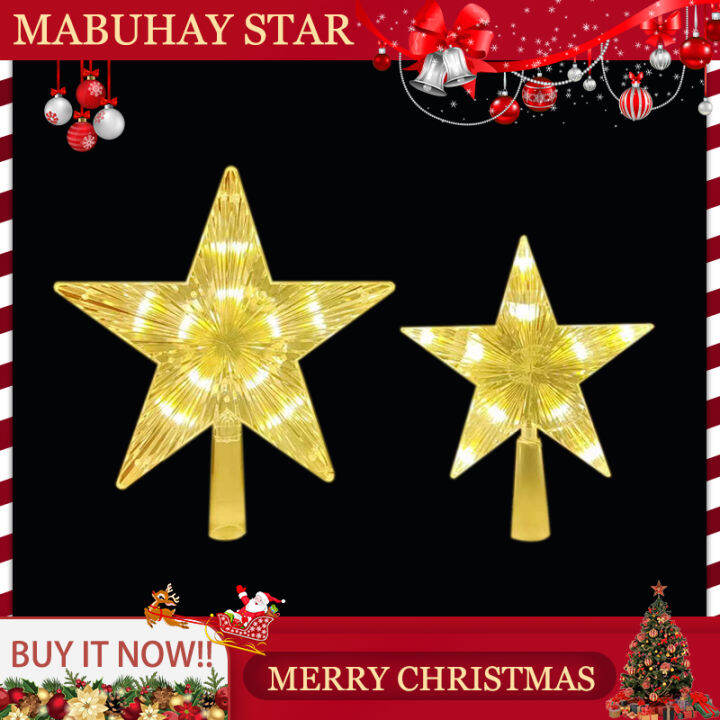 MABUHAY STAR Christmas Lights 10L LED Ultra Bright Warm White Steady