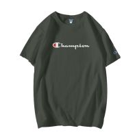 ＣＨＡＭＰＩＯＮ เสื้อยืดคอกลมผ้าฝ้ายผู้ชายมีสไตล์