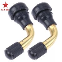 【Lowest Price】SZWL 2pcs Brass 90-degree Motorcycle Car Vehicle Tire Valve Extension Tire Rod Adapter