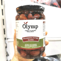 Olymp Kalamata Pitted Olives โอลิม พิทท์ โอลีฟ มะกอกดำคาลามาต้าไม่มีเม็ด มะกอกดำไร้เม็ด 700 กรัม