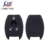 【cw】 Lingyue Silicone Key Case Cover Key Case Protective Shell Holder for Mercedes Benz A B R G Class GLK GLA W204 W251 W463 W176 【hot】