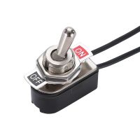 1pc 6A 250VAC KNS-1 On Off Prewired Standard Toggle Switch With Wire Cable SPST Contacts Switch Electrical Equipment Electrical Circuitry  Parts