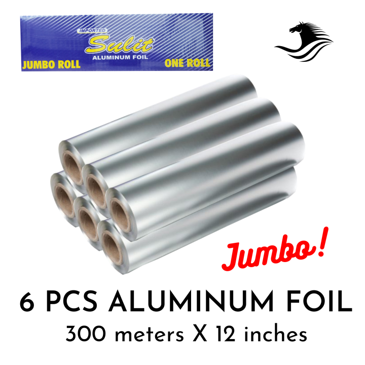 SULIT Aluminum Foil Jumbo Roll 300M X 12" (6 PIECES) Lazada PH