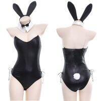 Sexy Cute Bunny Girl Faux Leather Material Rabbit Woman Set Cosplay  Costume Sexy Lingerie Women Body Plus Size