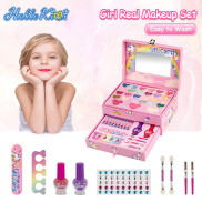HelloKimi Kids Makeup Kit for Girl Children s Makeup Set Girl Real Makeup