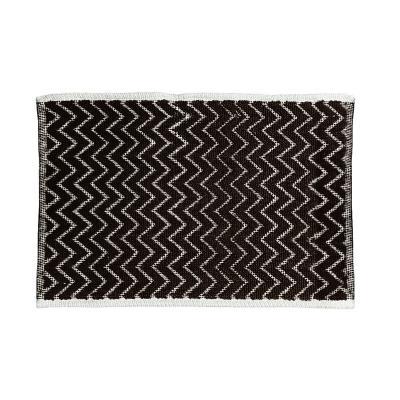 "Buy now"พรมเช็ดเท้า Zigzag KASSA HOME รุ่น 399/2-1 ขนาด 45 x 70 ซม. สีน้ำตาล*แท้100%*