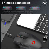 REDRAGON WOKI M994 USB สนับสนุนบลูทูธ2.4กรัมเมาส์เล่นเกมไร้สาย26000จุดต่อนิ้ว6ปุ่มโปรแกรมสำหรับเกมเมอร์หนูแล็ปท็อปพีซี