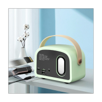 Retro Bluetooth Speaker Radio, Outdoors Portable Bluetooth Speaker Supports TWS Pairing/U-Disk/TF Card/AUX