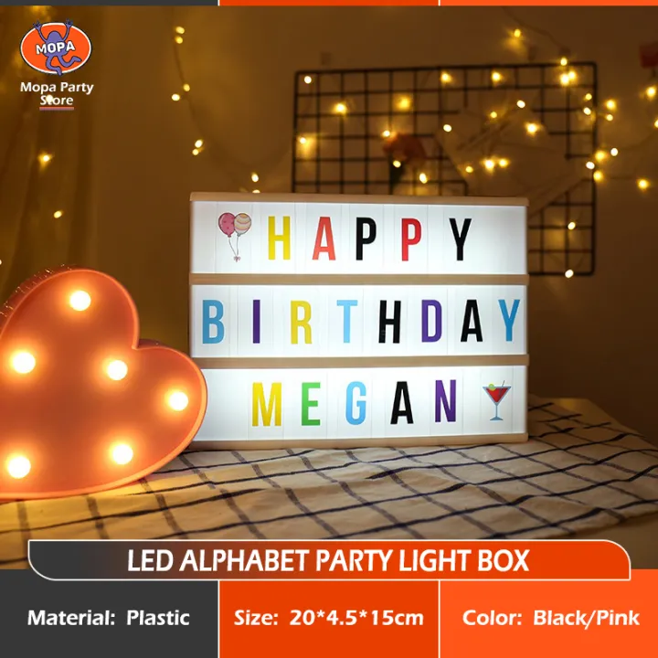 A5 LED Letter Light Box New Light Up Letter Box DIY Name Decorative
